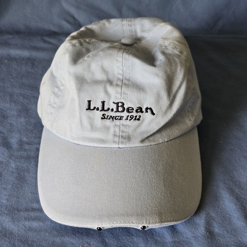 L.L. Bean Pathfinder LED Lighted Baby Blue Men's Hat Cap Adult Strapback